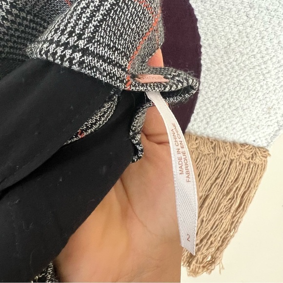 FREE PEOPLE KICK FLARE PLAID PULL ON PANT PLAID SIZE 2 - Picture 5 of 9